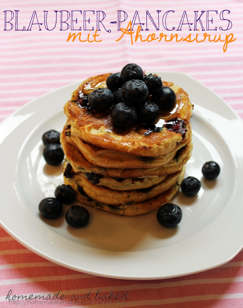 homemade and baked Food-Blog: Blaubeer - Pancakes