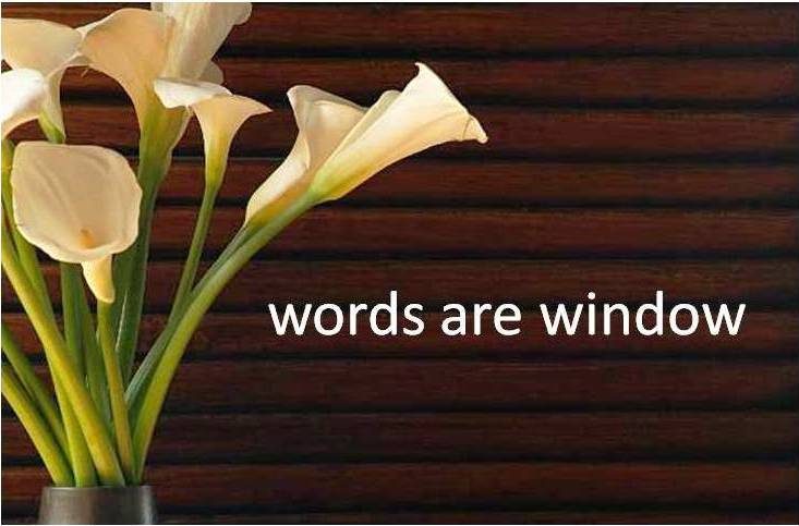 words are window