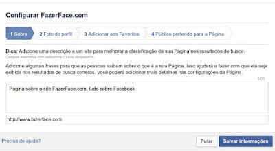 Como configurar uma página do Facebook Como configurar uma Fanpage no Face