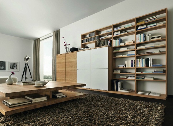 Modern furniture White oak living room furniture
