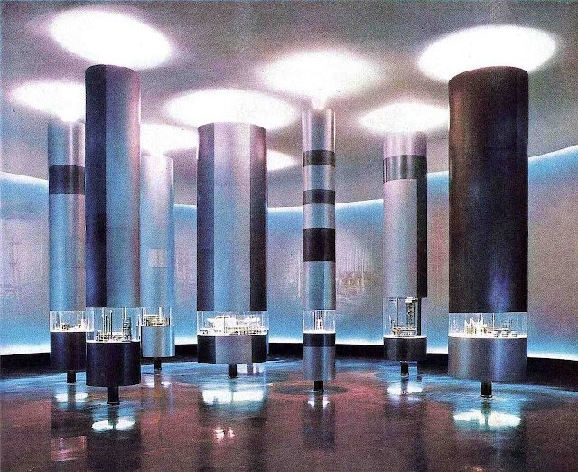 1961 Milan Fair a color photograph of displays at the 1961 Milan Fair