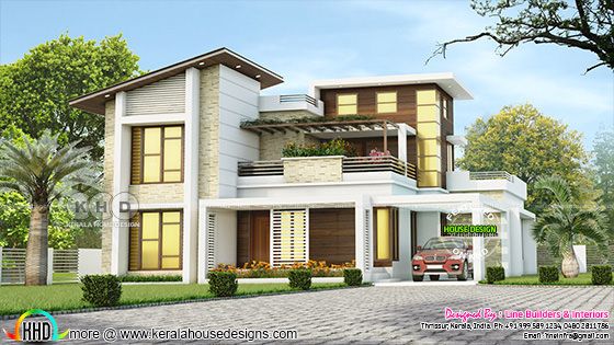 2968 sq-ft 4 bedroom contemporary style house 2968 sq-ft 4 bedroom contemporary style house