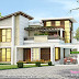 2968 sq-ft 4 bedroom contemporary style house