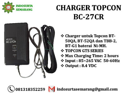 JUAL CHARGER TOTAL STATION TOPCON GTS BC27CR