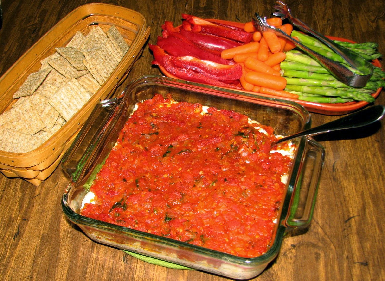 Shel's Kitchen Baked Goat Cheese and Tomato Dip