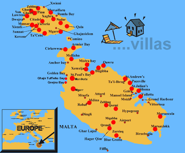 Map Of Malta And Europe - United States Map