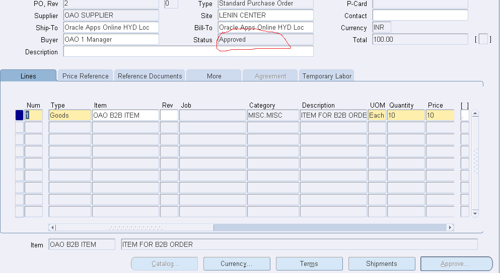 Oracle Apps Online Training Back to Back Sales Order in Oracle Order