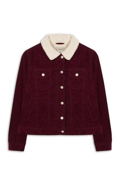 burgundy coat primark