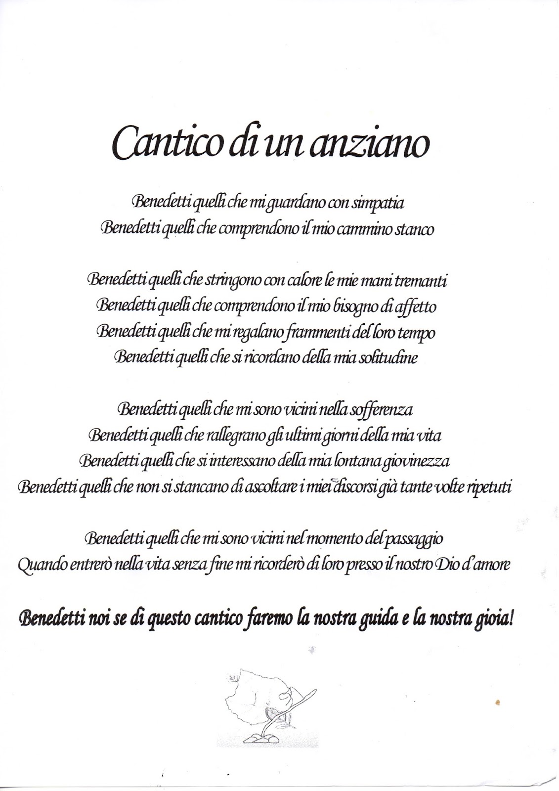 Pensionata Arrabbiata CANTICO DI UN ANZIANO Pensionata Arrabbiata CANTICO DI UN ANZIANO