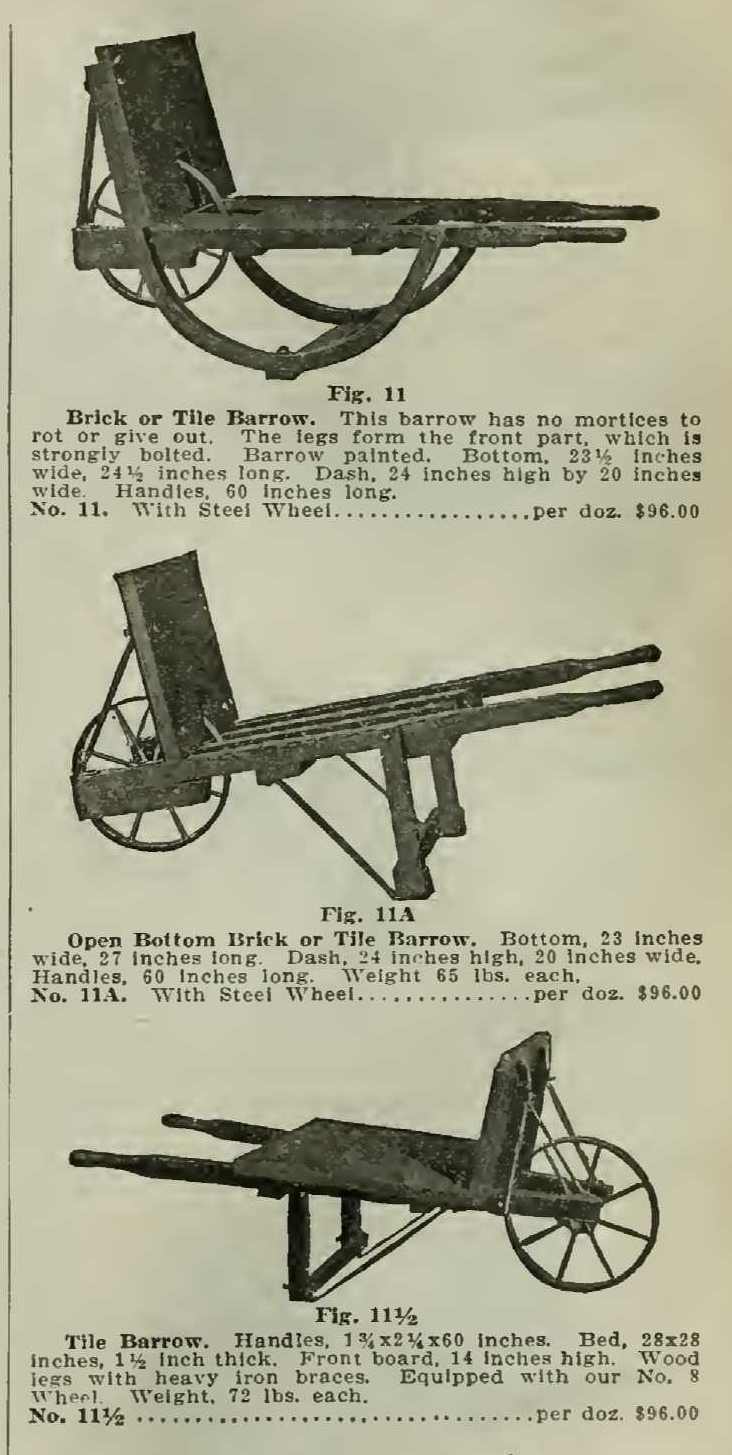 Trowel and Masonry Tool Collector Resource History of Wheelbarrows