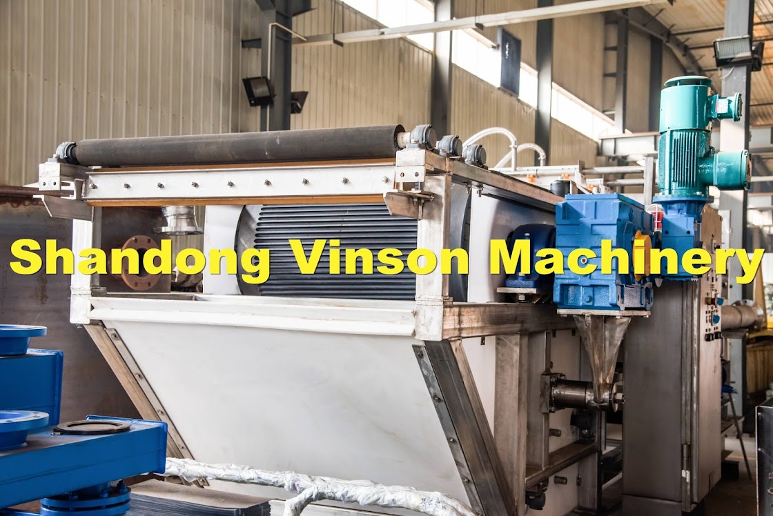 Preparation of vacuum belt filter before commissioning