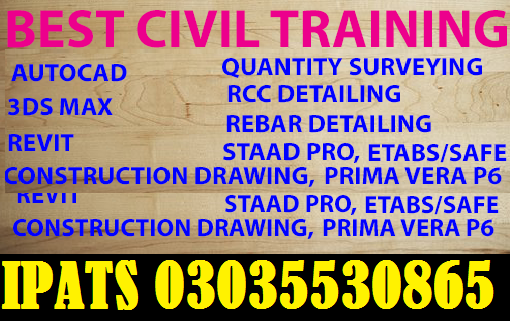 Civil Engineering Course IPATS Govt Recognized +923035530865,3219606785  Civil engineering course i