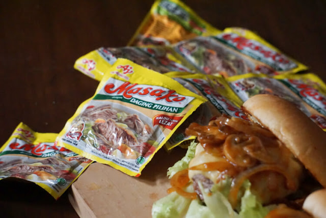Resep Beef Burger masako kaldu sapi, resep beef burger