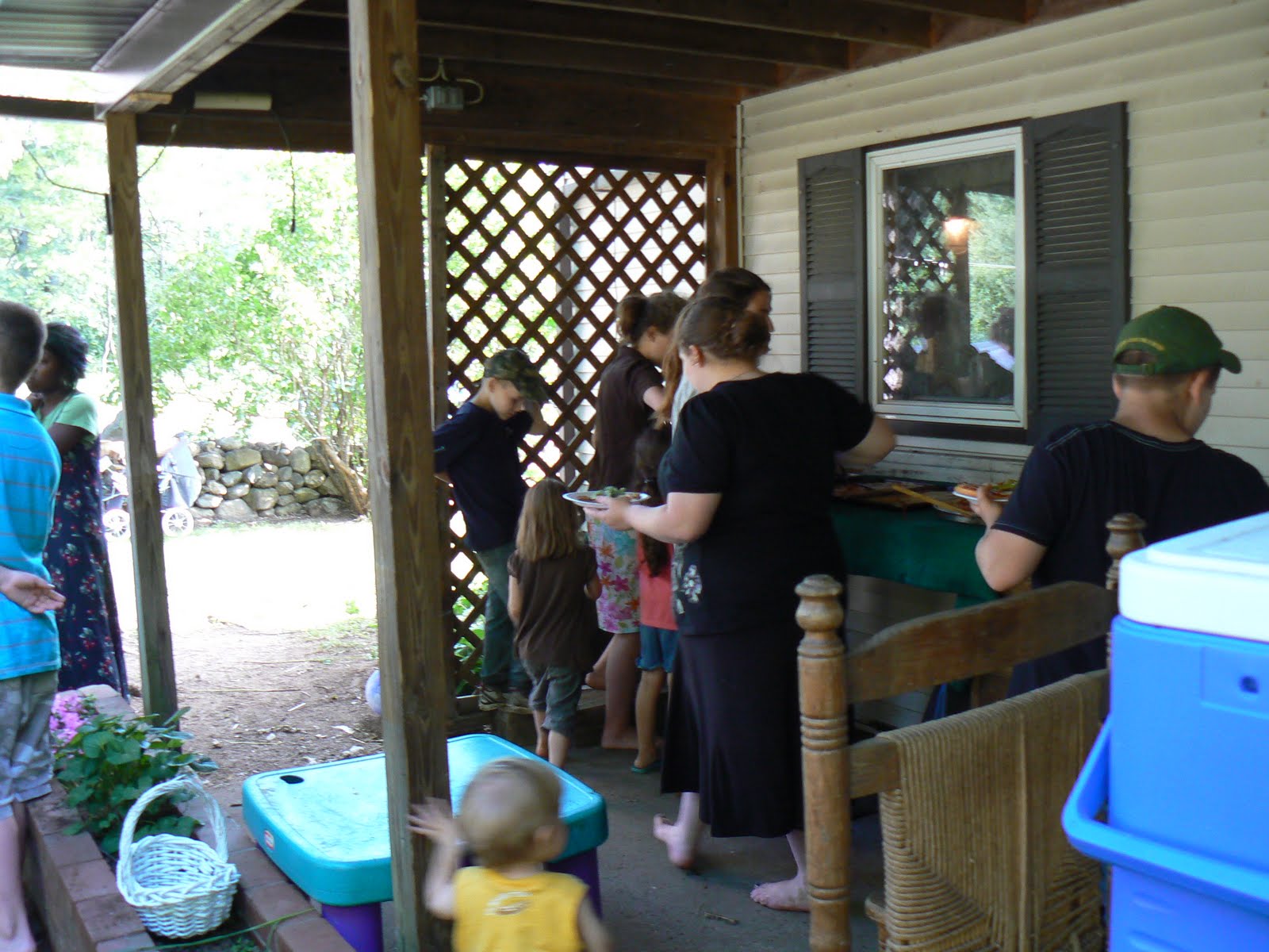 The Winslow Family at Grace Abounding Farm Camping at Bullfrog Pond