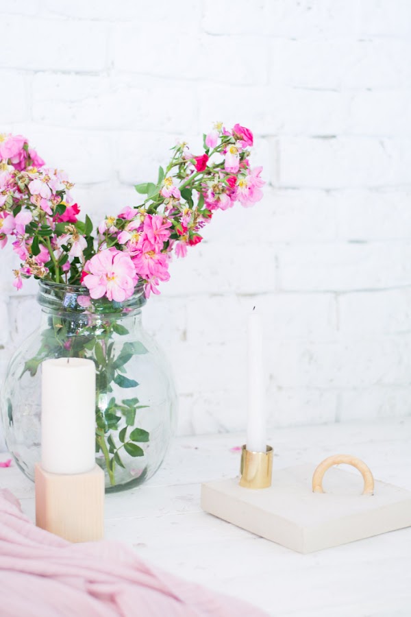 Candelabro yeso diy