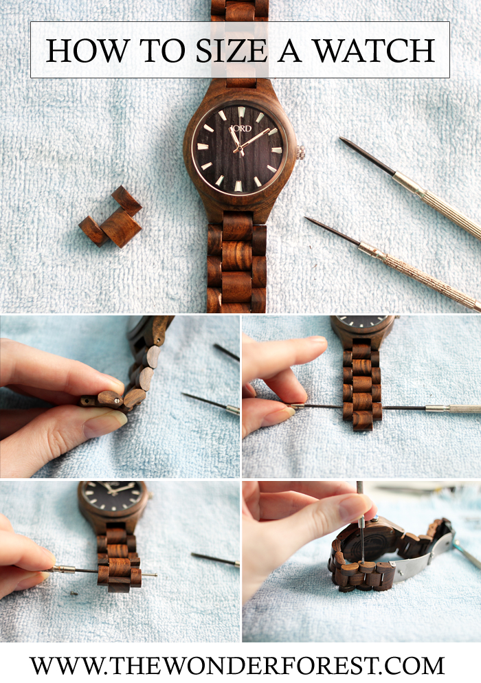 How to resize a watch and remove watch links wonder forest design 