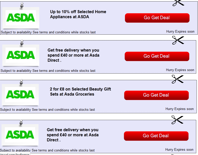 Get Delivery Voucher Codes for 2014 Asda Grocery Voucher codes
