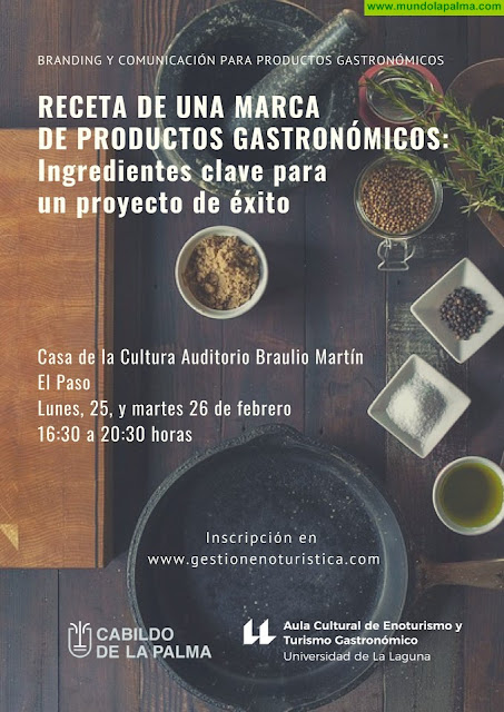 El Cabildo impartirá un curso de creación de marca y comunicación para productos gastronómicos