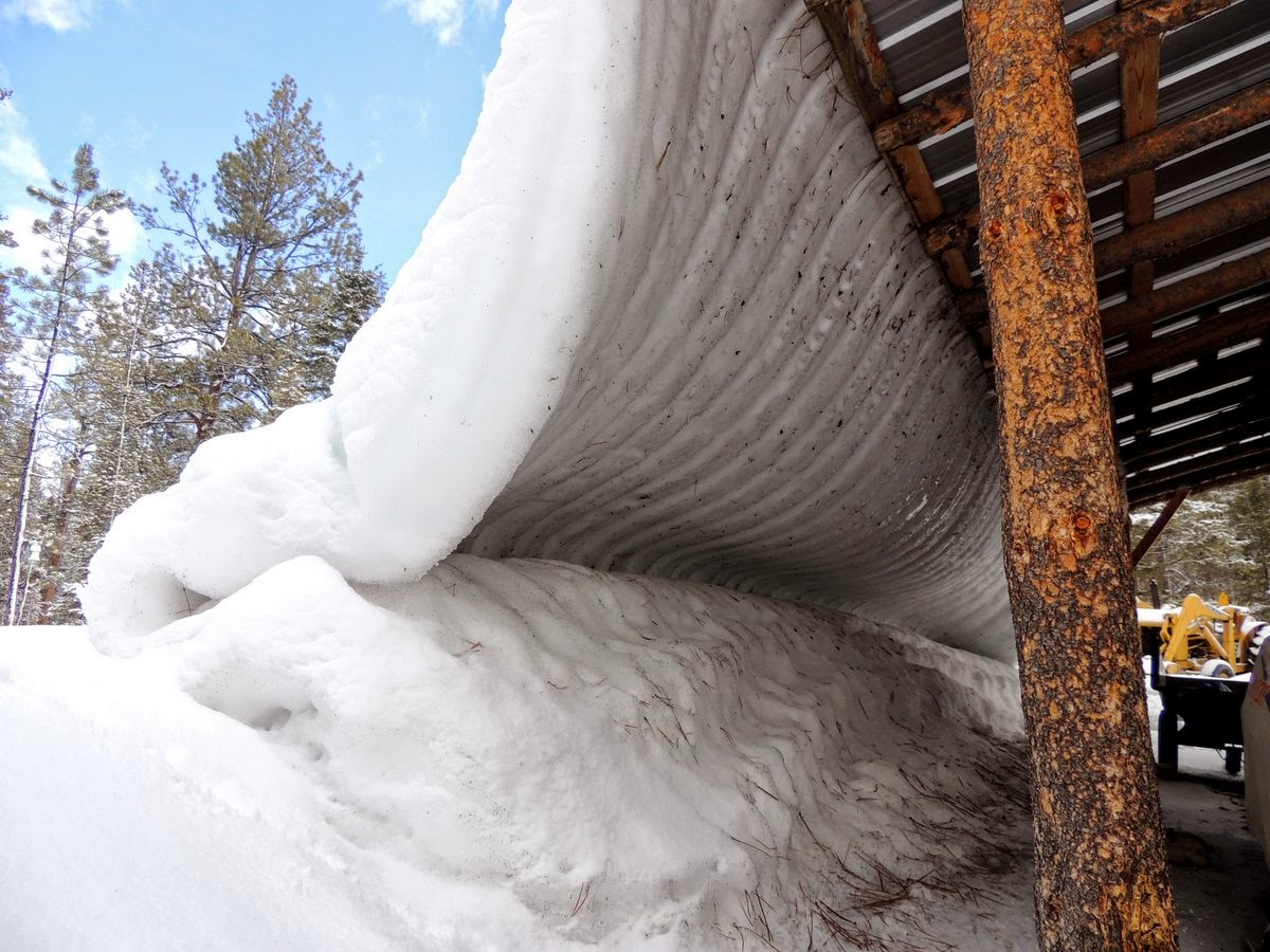 This snow melted off the cabin roof in a very strange way… - This Snow Melted Off the Cabin Roof in a VERY Strange Way This snow melted off the cabin roof in a very strange way… - This Snow Melted Off the Cabin Roof in a VERY Strange Way