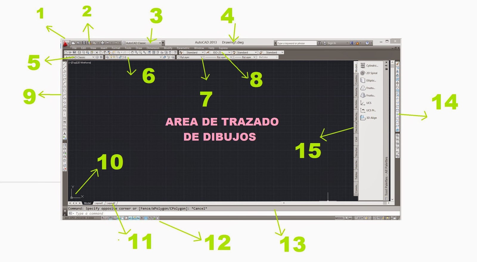 Describiendo la Interfaz del AutoCAD AutoCAD Online