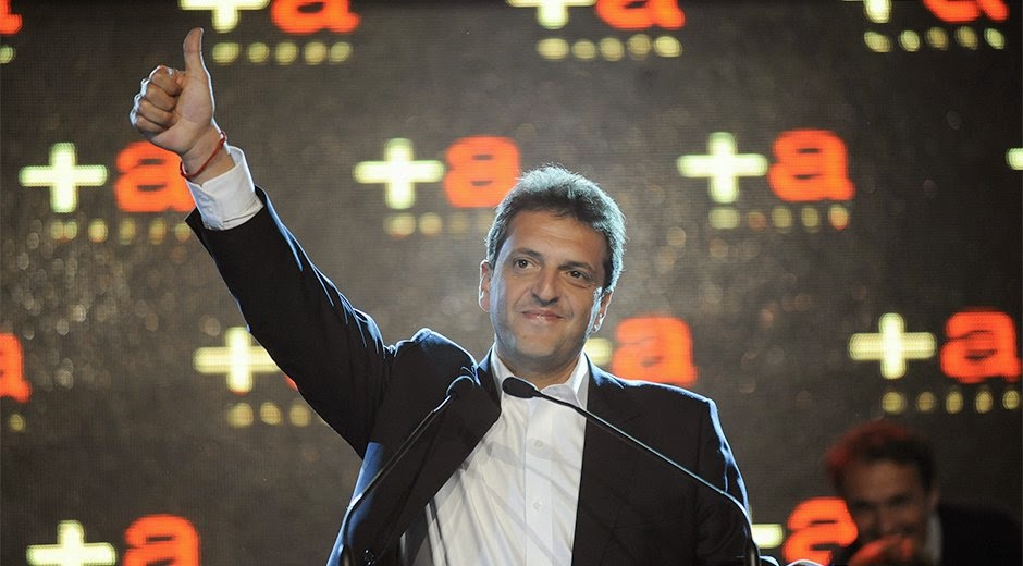 El peronista disidente Sergio Massa, líder del Frente Renovador y