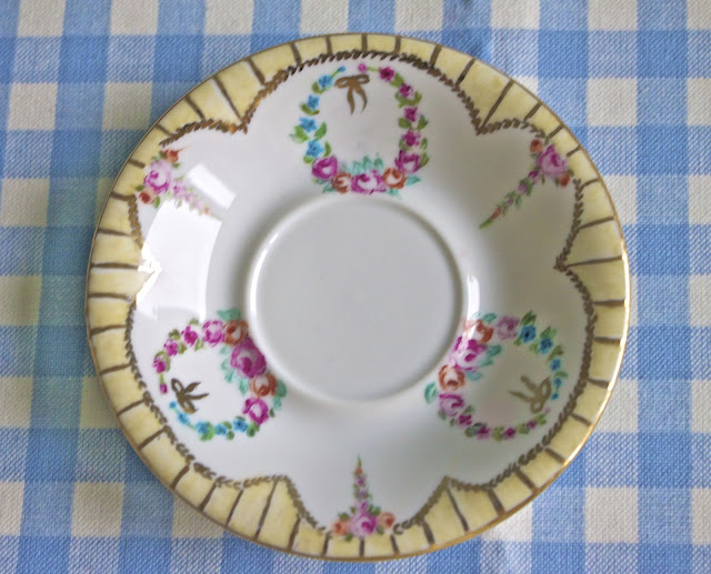 hand painted porcelain, saucer