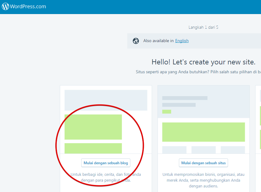 Memulai dengan wordpress.com Memulai dengan wordpress.com
