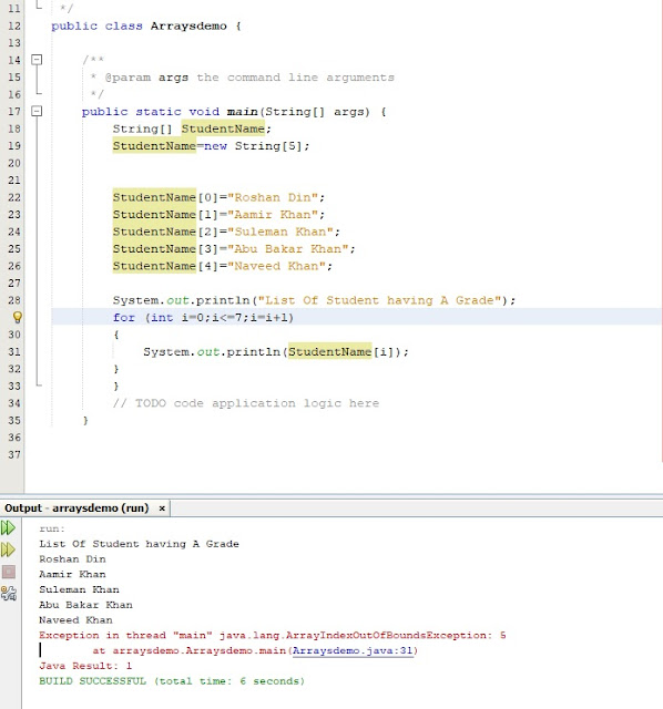 What is an array hits tutorial point