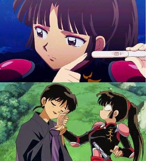 Kagome and InuYasha: Meme: Teste de gravidez animê/mangá