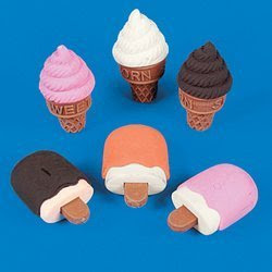 ice cream erasers best gift for parties and for prizes