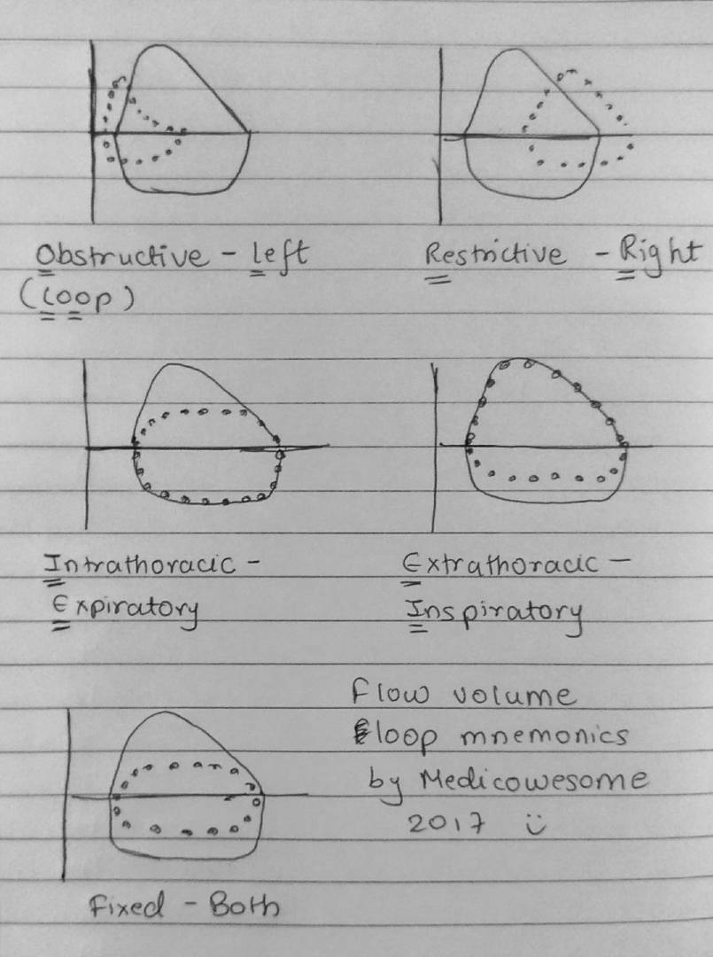 Medicowesome: Flow volume loop notes and mnemonics