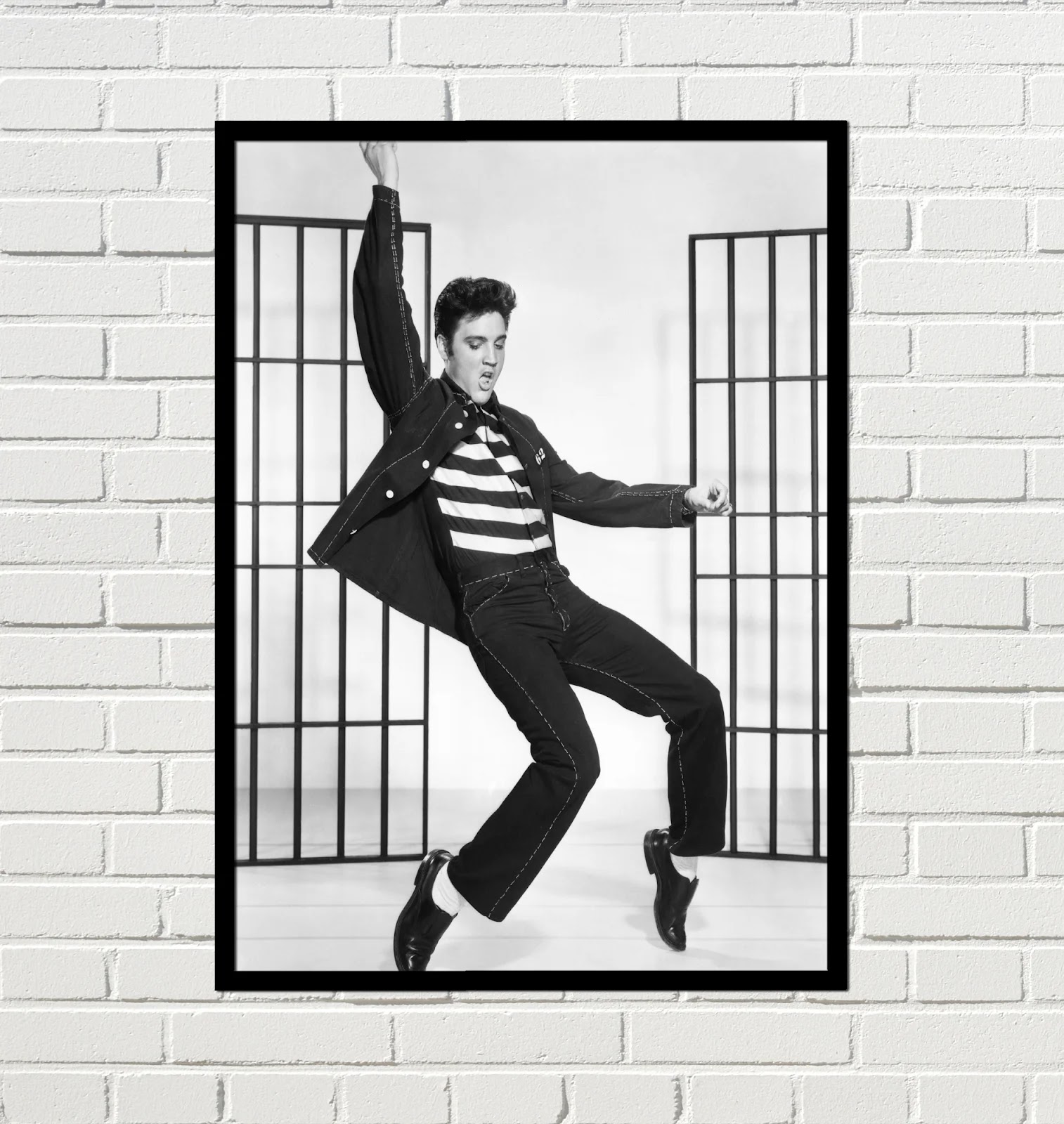 Cuadro vintage Elvis bailando