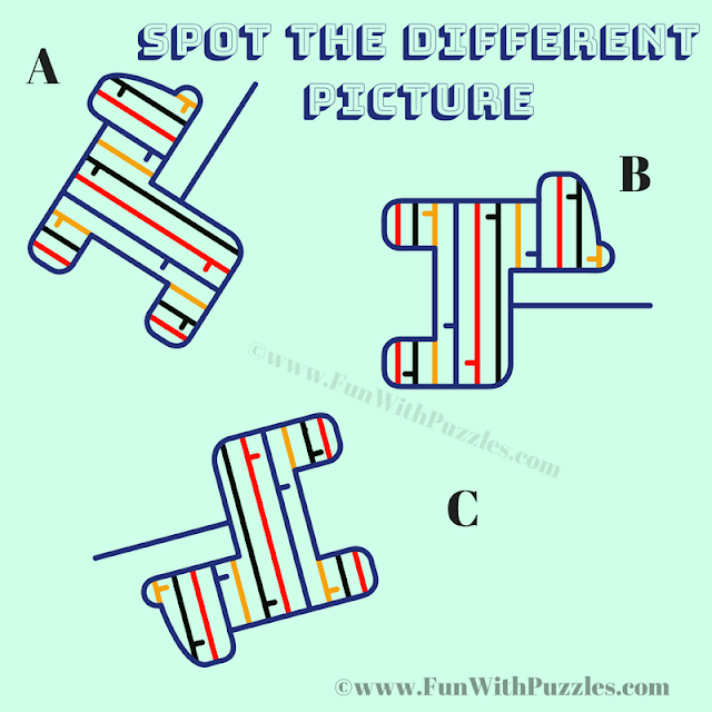 Visual Challenge: Spot the Odd One Out Picture Puzzle