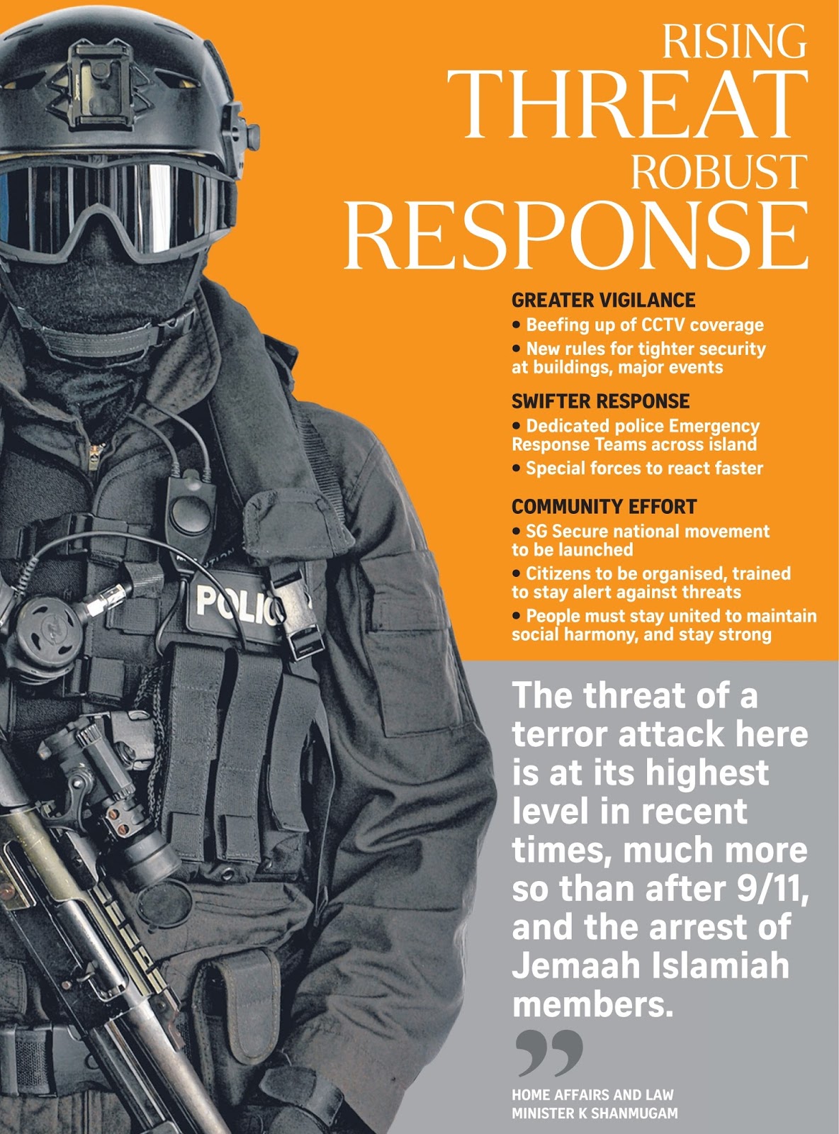 If Only Singaporeans Stopped to Think Countering terrorism Enhancing