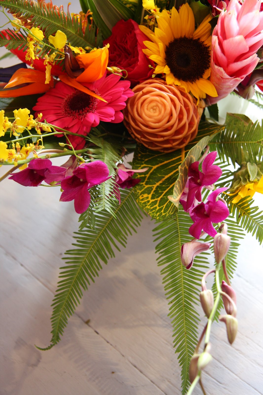 The Flower Magician Sensational Tropical Wedding Bouquet