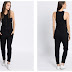 Salopeta casual lunga de vara neagra fara maneci Levi's