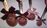 Gingerbread family ornaments