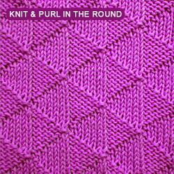 Flying Geese - knitting in the round