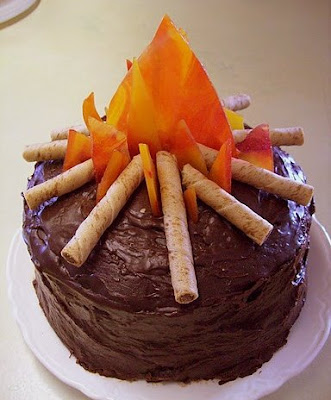 bolo fogueira -decoração para festa junina - São João