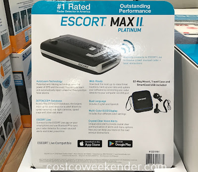 Don't get that expensive speeding ticket with the Escort Max II Platinum Radar Detector