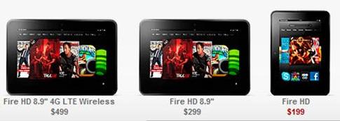 Spesifikasi Tablet Amazon Kindle Fire HD 7 dan 8,9 Inci 