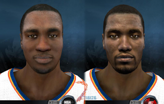 NBA 2K12 Serge Ibaka Cyberface Patch