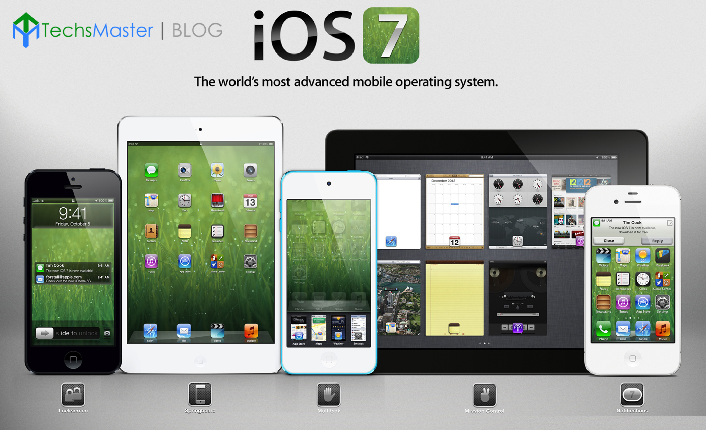 Ios 7 Overview Apple iOS 7 for update : A TechiMen Review - TechiMen