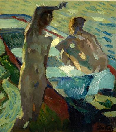 Leo Putz 1869-1940 Italian-born German Impressionist painter | The Summer Dreams