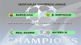 Clasificados a las Semifinales de la Champions 2013