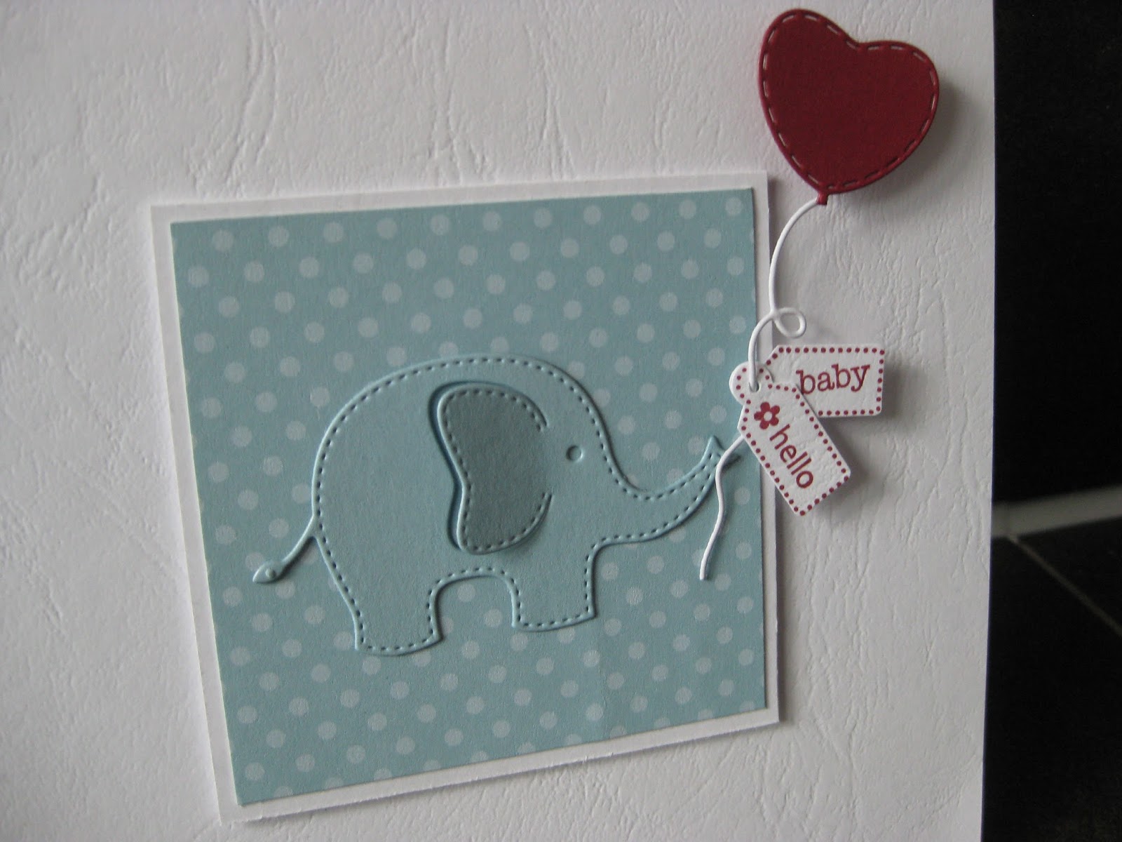Kreativ hoch 3: Babykarte mit Elefant Teil 1