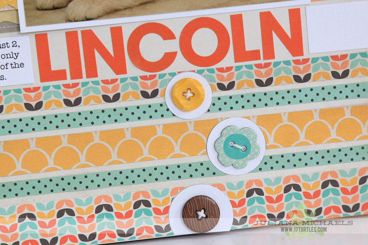 Lincoln Puppy Scrapbook Page by Juliana Michaels featuring Fancy Pants True Friend collection