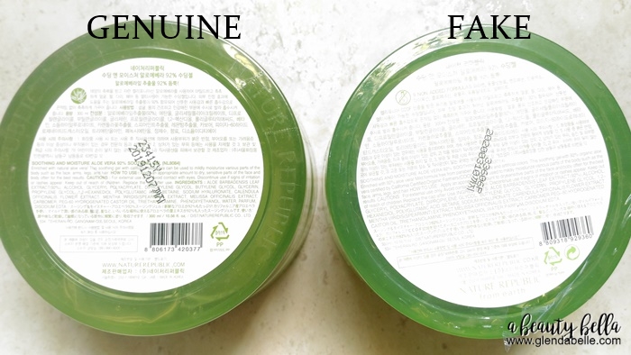 authentic nature republic aloe vera gel