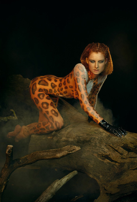 Next Top Model Blog AuNTM C1 Body Painted As Various Animals. 