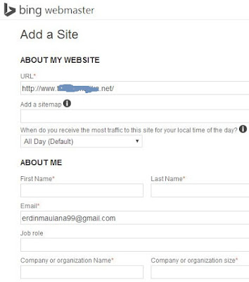 Cara Verifikasi Blog atau Website Ke Bing Webmaster
